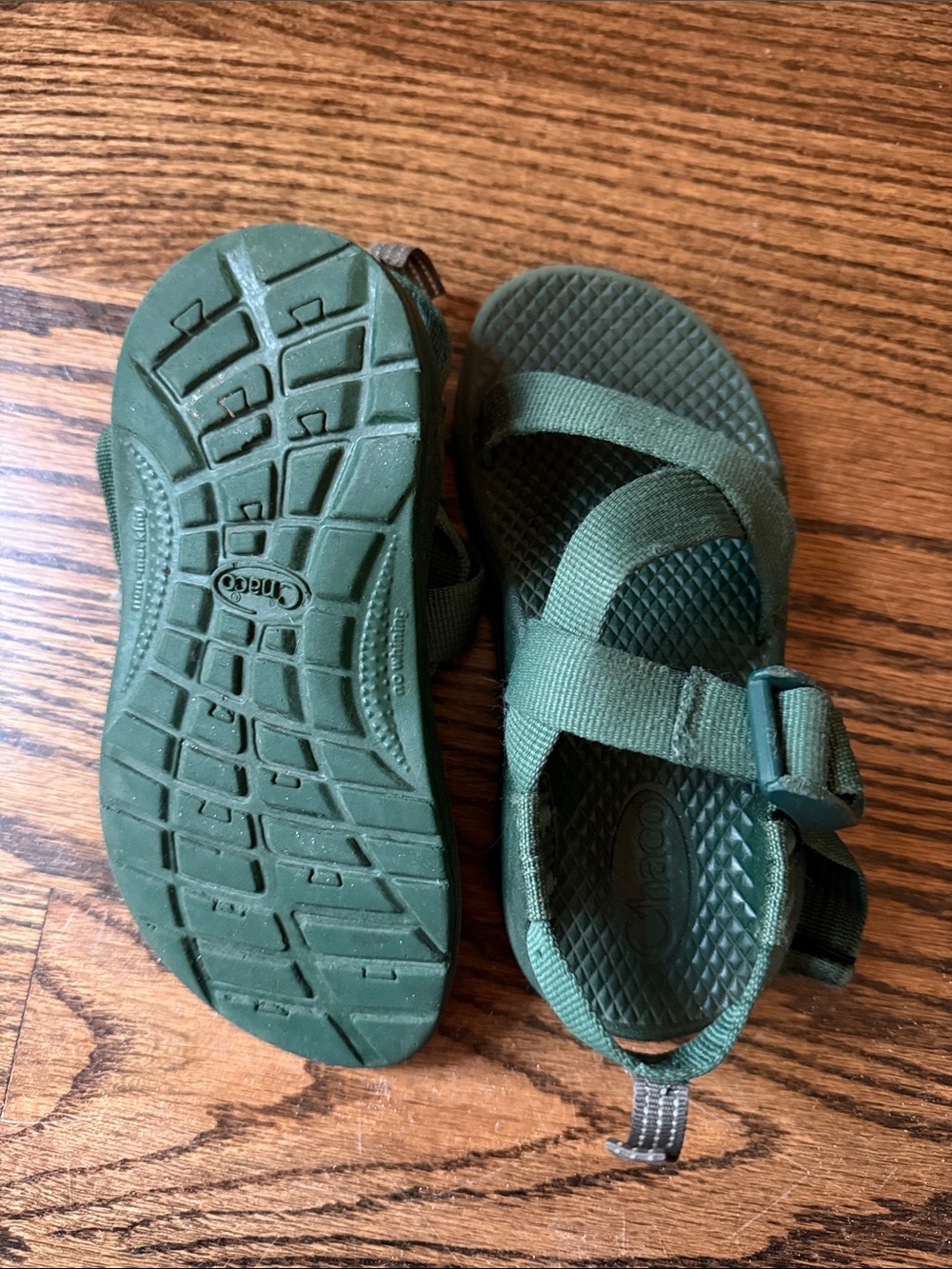 Chaco Kids Green Adjustable Outdoor Sandals